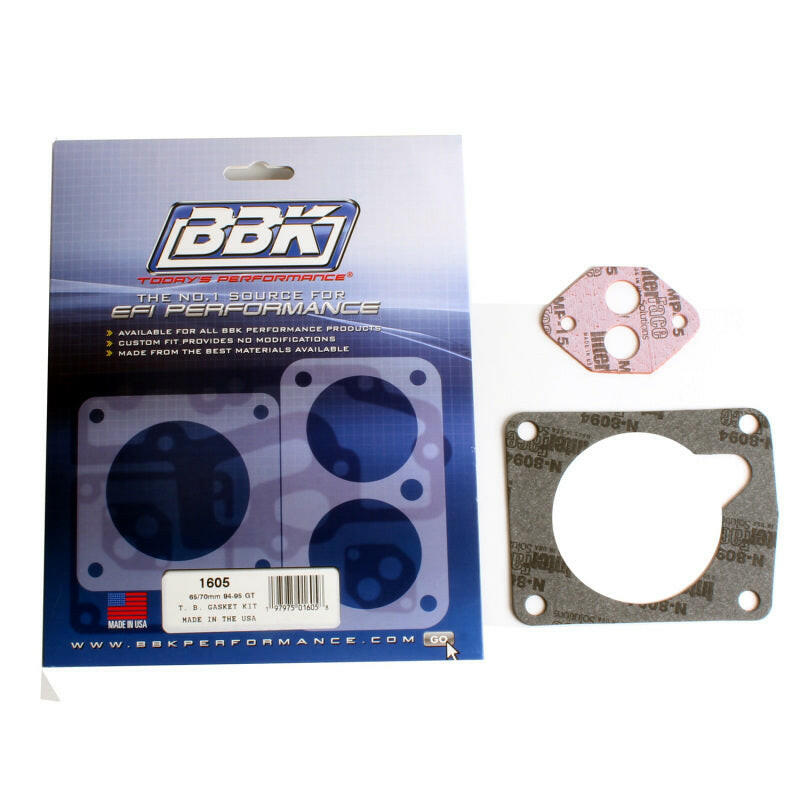 BBK 94-95 Mustang 5.0 65 70mm Throttle Body Gasket Kit Air Intake Components BBK