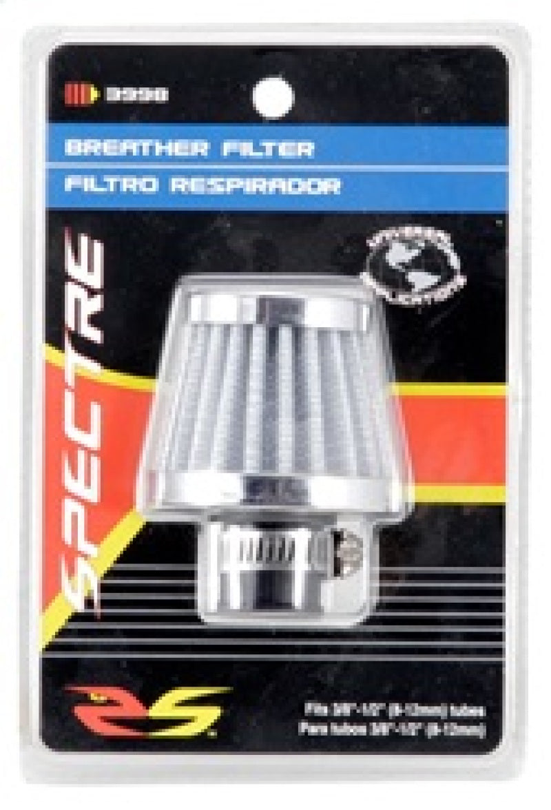 Spectre Breather Filter 10mm Flange / 2in. OD / 1-3/4in. Height - White Engine Breather Filters Spectre