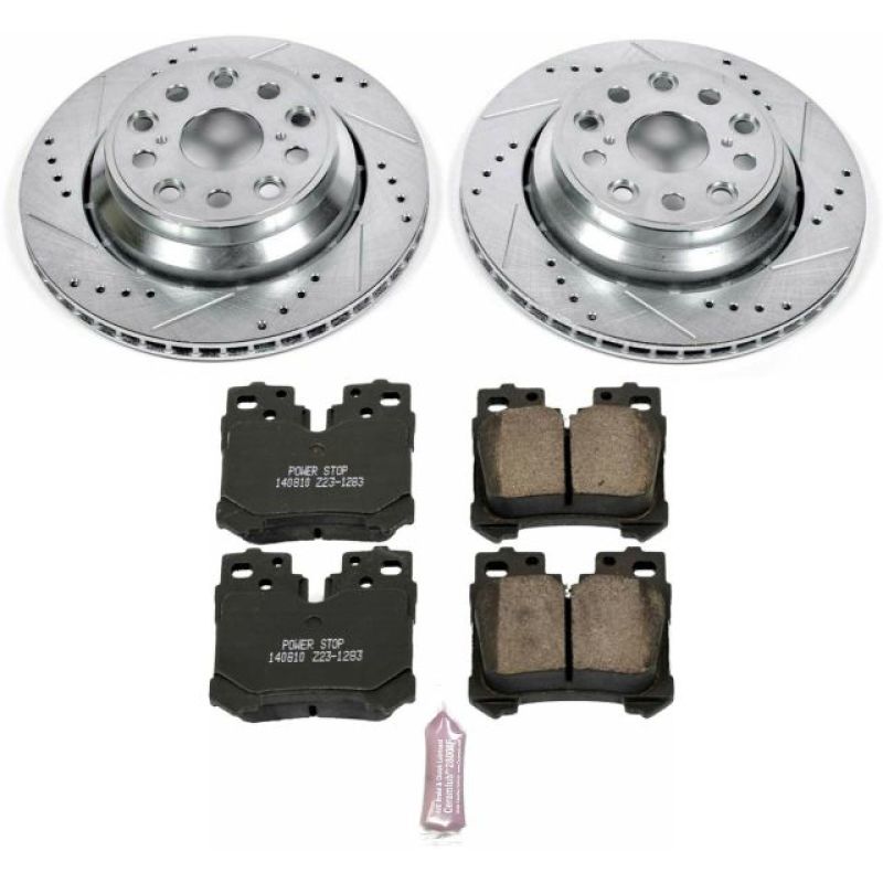 Power Stop 07-09 Lexus LS460 Rear Z23 Evolution Sport Brake Kit Brake Kits - Performance D&S PowerStop