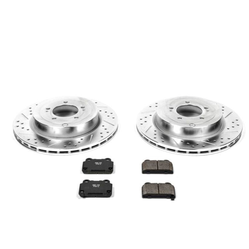 Power Stop 08-15 Mitsubishi Lancer Rear Z23 Evolution Sport Brake Kit Brake Kits - Performance D&S PowerStop