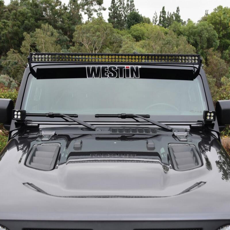 Westin 18-19 Jeep Wrangler Pillar LED Light Mount - Black Light Mounts Westin
