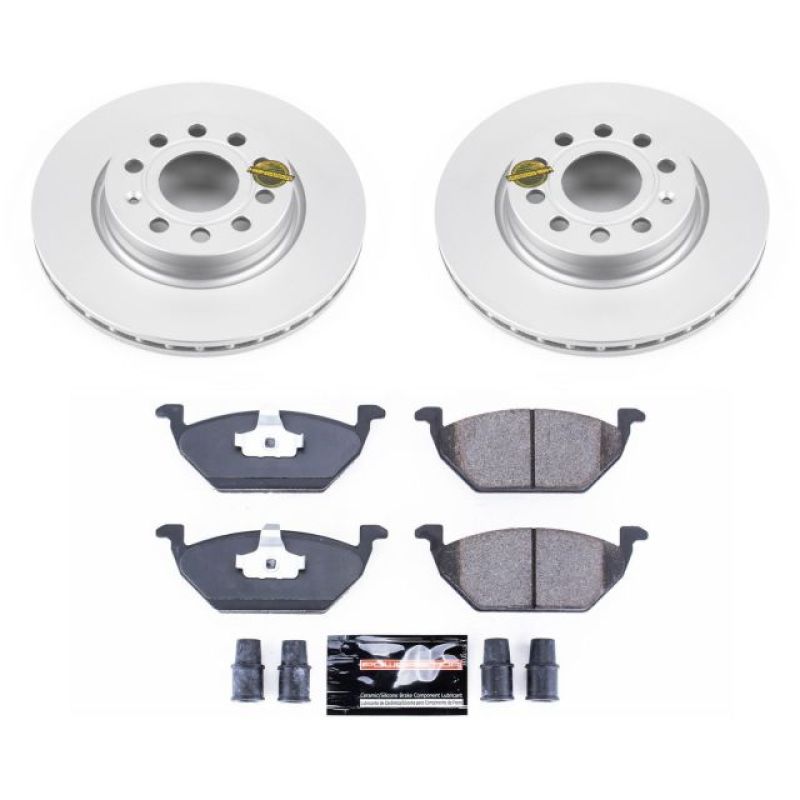 Power Stop 11-15 Volkswagen Jetta Front Z23 Evolution Sport Coated Brake Kit Brake Kits - Performance D&S PowerStop