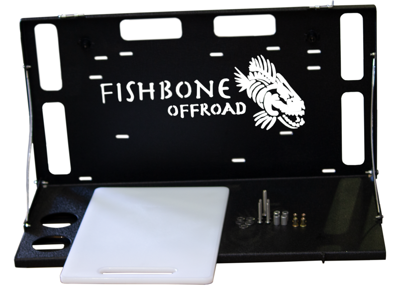 Fishbone Offroad Tailgate Table - Black Tailgate Accessories Fishbone Offroad