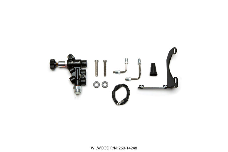 Wilwood Tandem Remote Master Cylinder Mounting Bracket L/H Kit w/ Prop Valve Brake Hardware Wilwood
