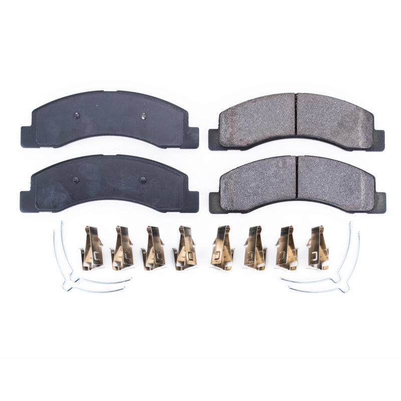 Power Stop 00-05 Ford Excursion Front Z17 Evolution Ceramic Brake Pads w/Hardware Brake Pads - OE PowerStop