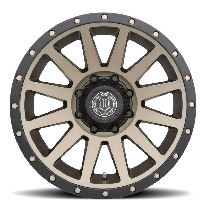 ICON Compression 20x10 8x6.5 -19mm Offset 4.75in BS 121.4mm Bore Bronze Wheel Wheels - Cast ICON