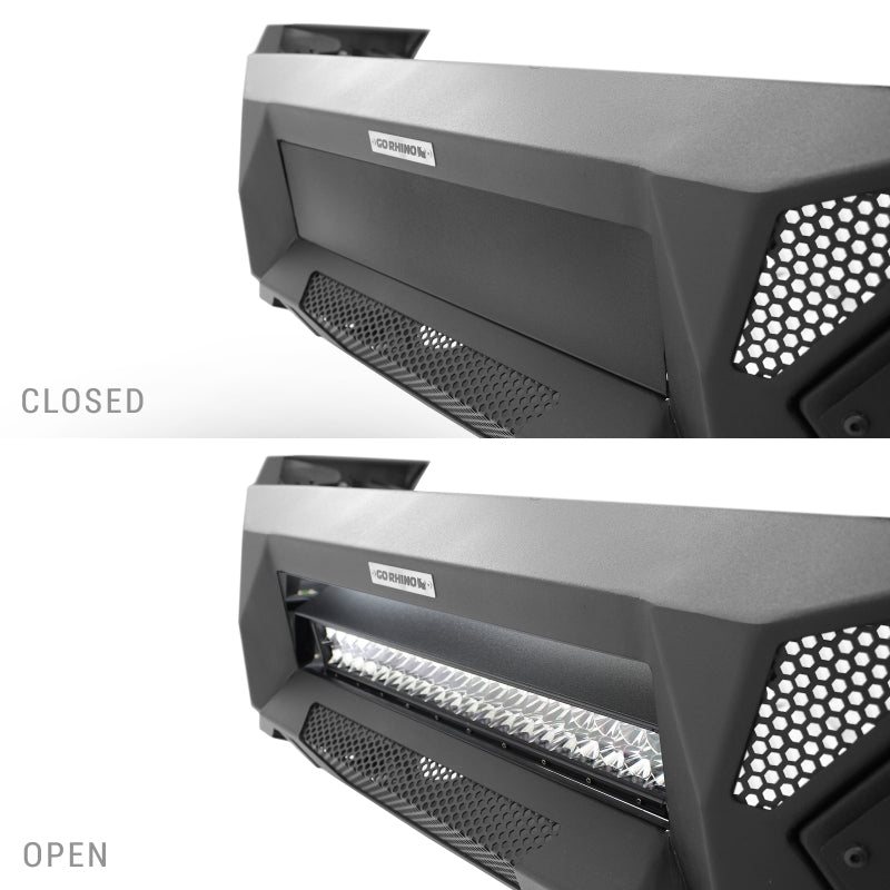 Go Rhino 22-26 GM Silverado/Sierra 1500 Element Front Bumper w/ Power Bar - Tex. Blk Bumpers - Steel Go Rhino