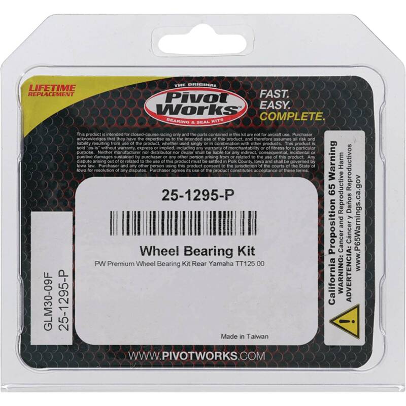 Pivot Works Yamaha Wheel Bearing Kit Premium Bearings Control Arms Pivot Works
