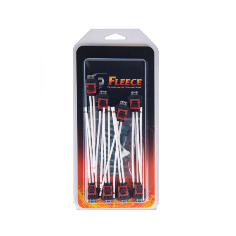 Fleece Performance 17-22 GM 2500/3500 Duramax Replacement Fuel Injector Connector w/Pigtail (8 Pack) Wiring Harnesses Fleece Performance