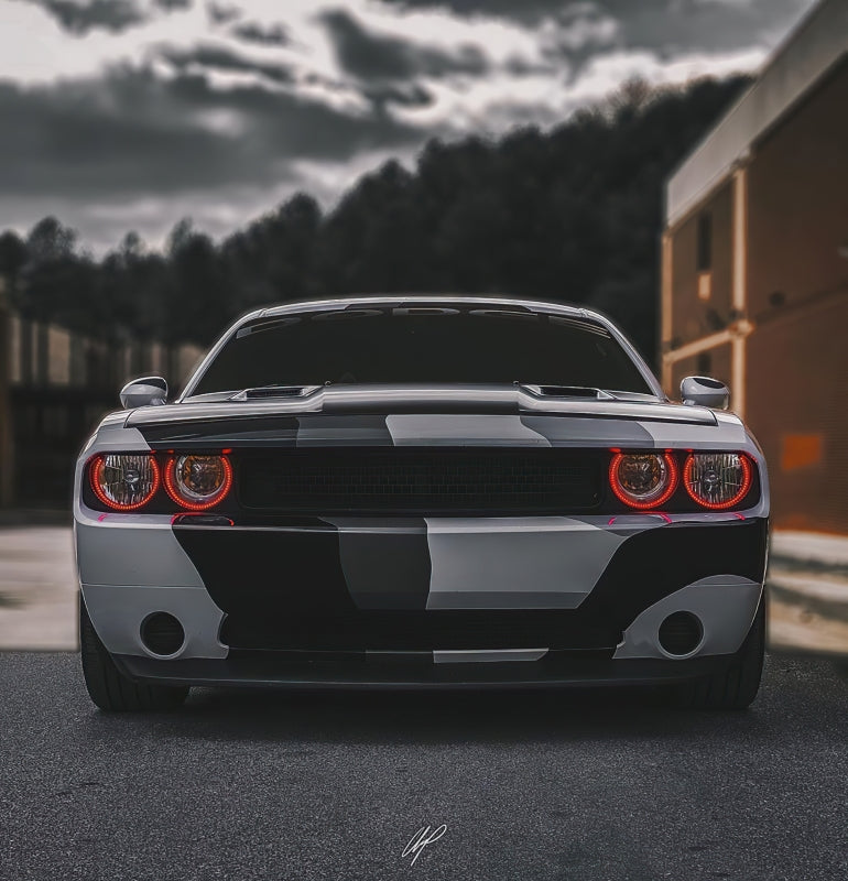 Oracle 08-14 Dodge Challenger Dynamic Surface Mount Headlight Halo Kit - - Dynamic Fog Lights ORACLE Lighting