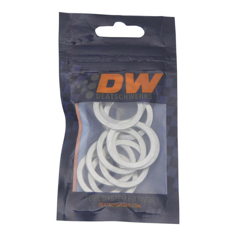 DeatschWerks -8 AN Aluminum Crush Washer (Pack of 10) Hardware - Singles DeatschWerks