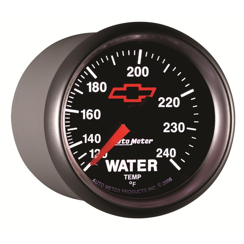 Autometer Sport-Comp II 2-1/16in 120-240 Deg Mechanical Water Temp Gauge - Bowtie Black Gauges AutoMeter