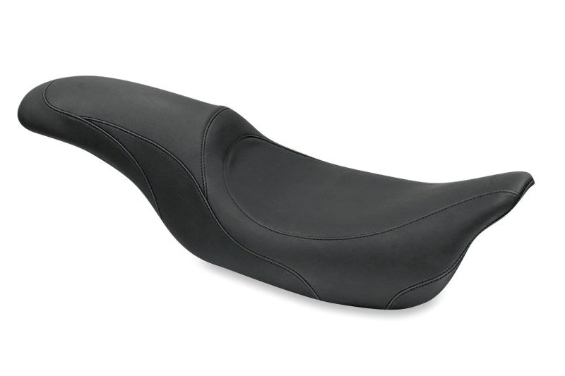 Mustang 08-21 Harley Electra Glide, Rd Glide,Rd King, Str Glide Tripper Fastback 1PC Seat - Black One-Piece Motorcycle Seats Mustang Motorcycle