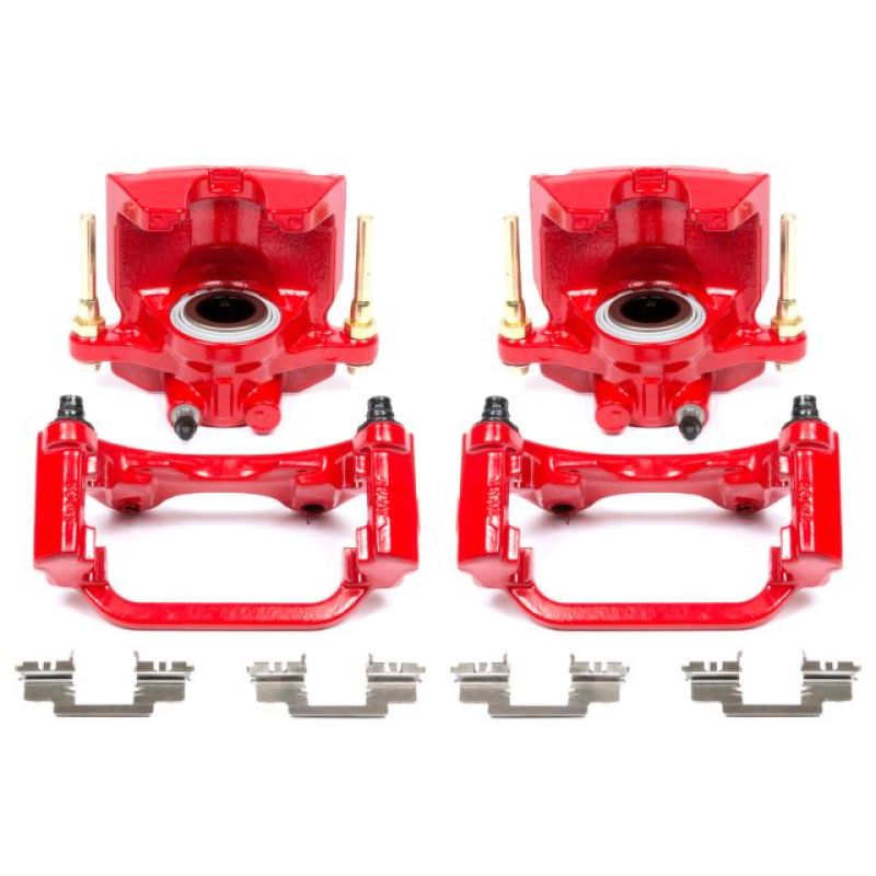 Power Stop 07-16 Cadillac Escalade Rear Red Calipers w/Brackets - Pair Brake Calipers - Perf PowerStop
