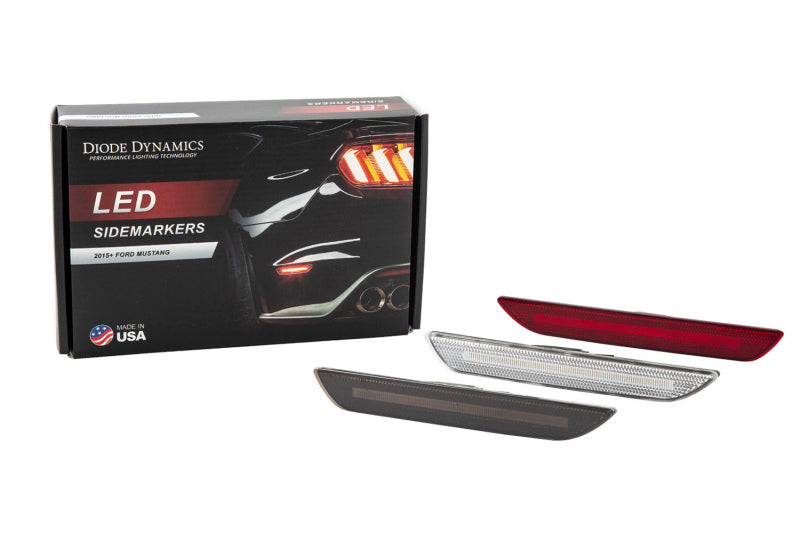 Diode Dynamics 15-21 EU/AU Ford Mustang LED Sidemarkers Clear (Pair) Light Accessories and Wiring Diode Dynamics
