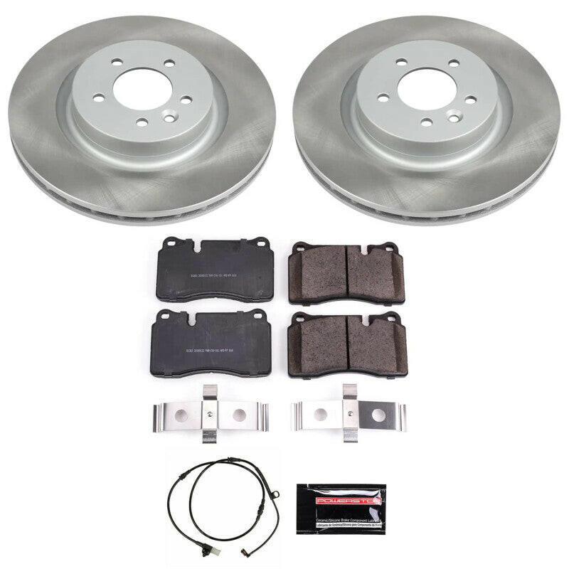 Power Stop 06-09 Land Rover Range Rover Sport Front Semi-Coated Rotor Kit Brake Kits - Performance Blank PowerStop