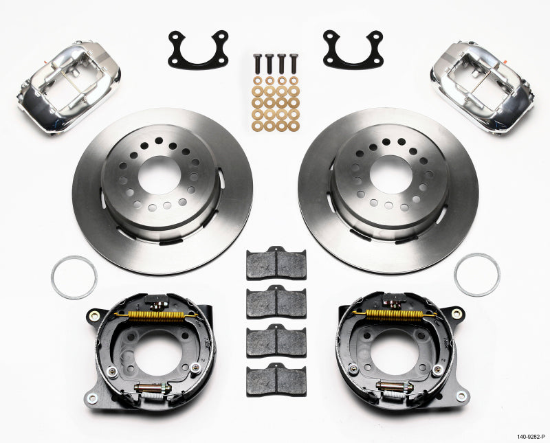 Wilwood Forged Dynalite P/S Park Brake Kit Polish Small Ford 2.50in Offset Big Brake Kits Wilwood
