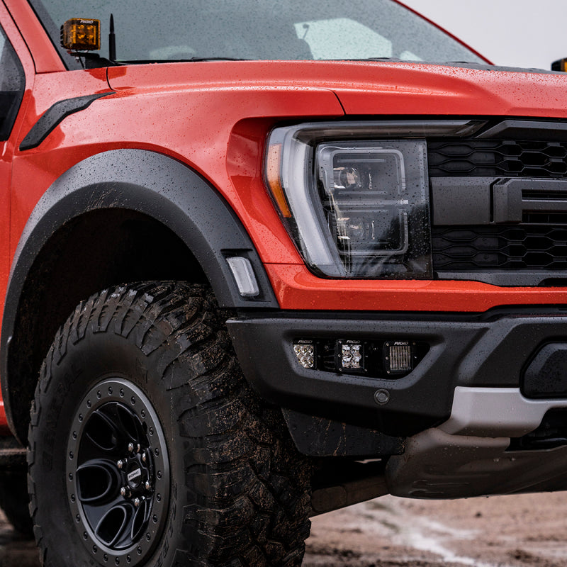 Rigid Industries 2021+ Ford Raptor Triple Fog Lights Kit Light Mounts Rigid Industries