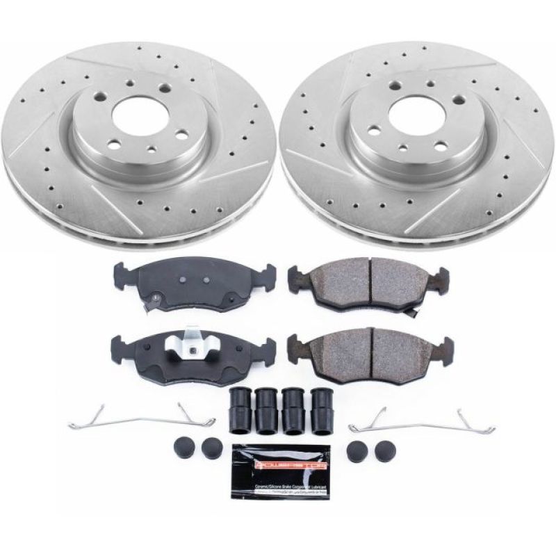 Power Stop 13-18 Fiat 500 Front Z23 Evolution Sport Brake Kit Brake Kits - Performance D&S PowerStop