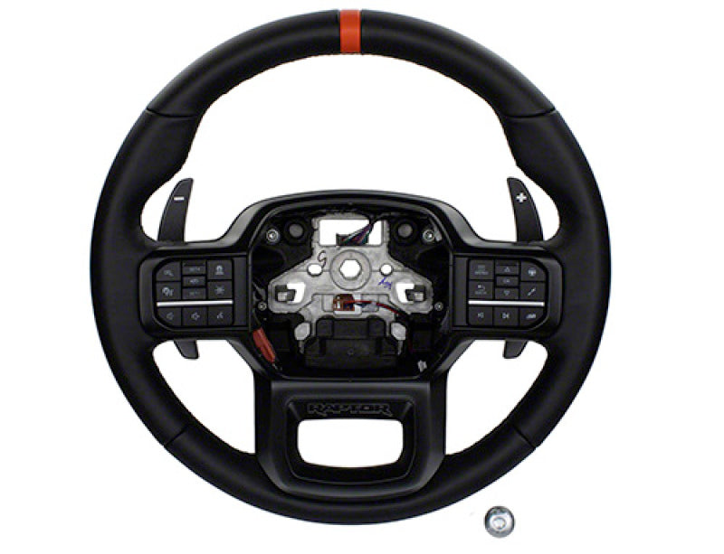 Ford Racing 2021+ F-150 Raptor Steering Wheel Kit - Black Steering Wheels Ford Racing