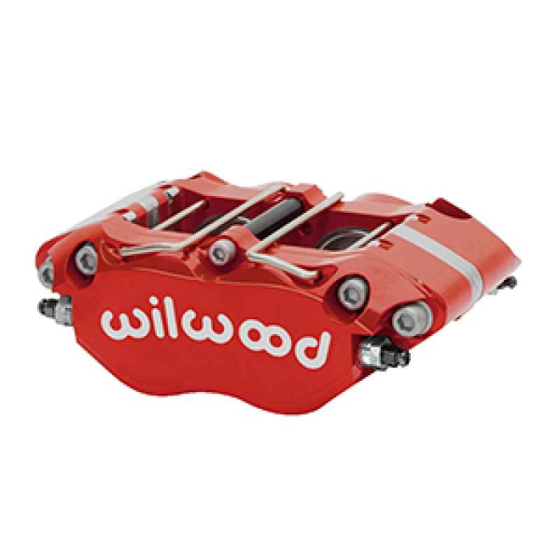 Wilwood RH MC4 Mechanical Parking Brake Caliper -1.38in Bracket - .81in Disc - Red Brake Calipers - Perf Wilwood