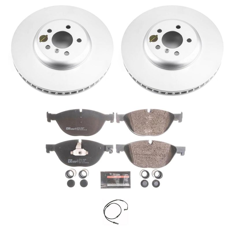 Power Stop 09-10 BMW 750Li Front Euro-Stop Brake Kit Brake Kits - OE PowerStop