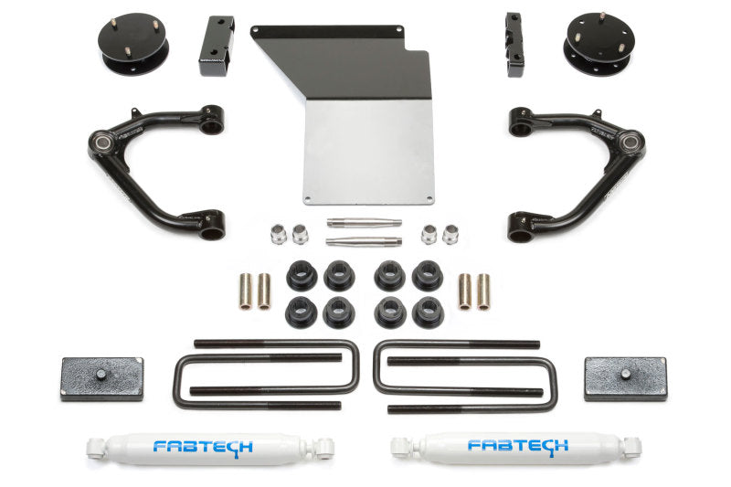 Fabtech 07-18 GM K1500 4in Uniball UCA System w/Rear Perf. Shocks Lift Kits Fabtech