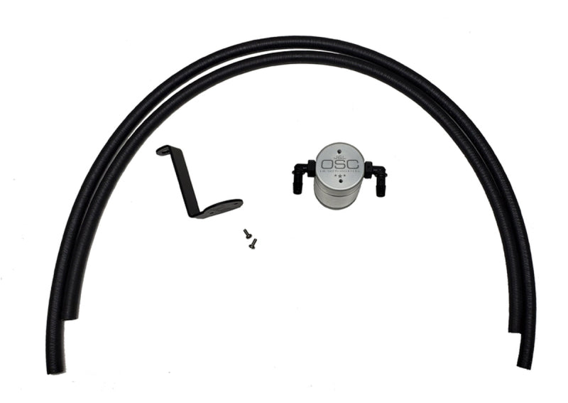 J&L 2005-2019 Nissan Frontier 4L Oil Separator 3.0 - Clear Anodized Oil Separators J&L