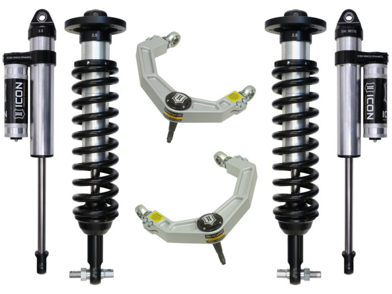 ICON 2015+ Ford F-150 4WD 0-2.63in Stage 3 Suspension System w/Billet Uca Coilovers ICON