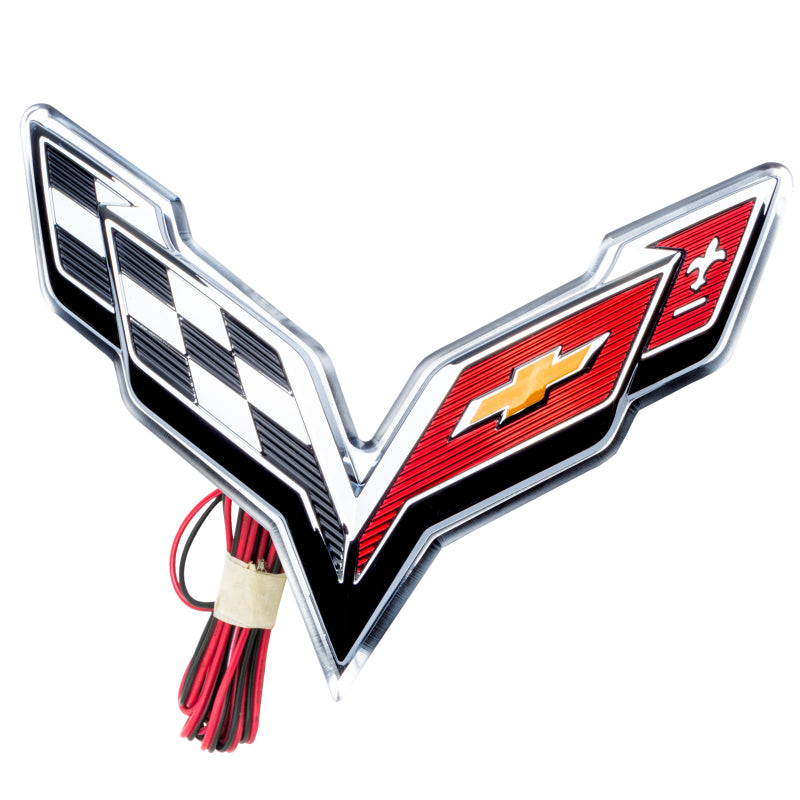 Oracle Corvette C7 Rear Illuminated Emblem - Dual Intensity - Red Light Accessories and Wiring ORACLE Lighting