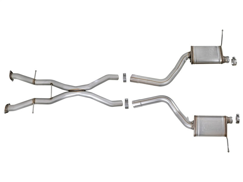 aFe MACHForce XP Cat-Back Exhaust Stainless No Tips 12-15 Jeep Grand Cherokee SRT/SRT-8 V8 Hemi 6.4L Catback aFe