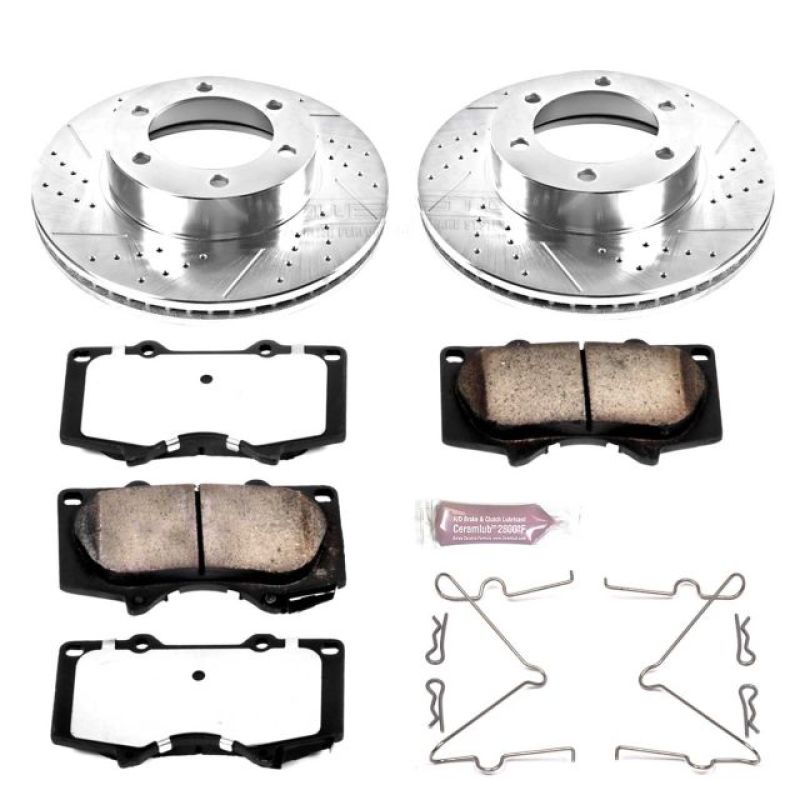 Power Stop 01-07 Toyota Sequoia Front Z36 Truck & Tow Brake Kit Brake Kits - Performance D&S PowerStop