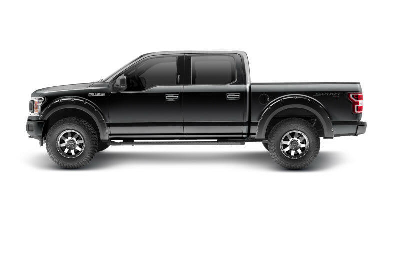 Bushwacker 18-20 Ford F-150 (Excl Models w/Tech Pkg) Pocket Style Flares 4pc - Agate Black Met Fender Flares Bushwacker