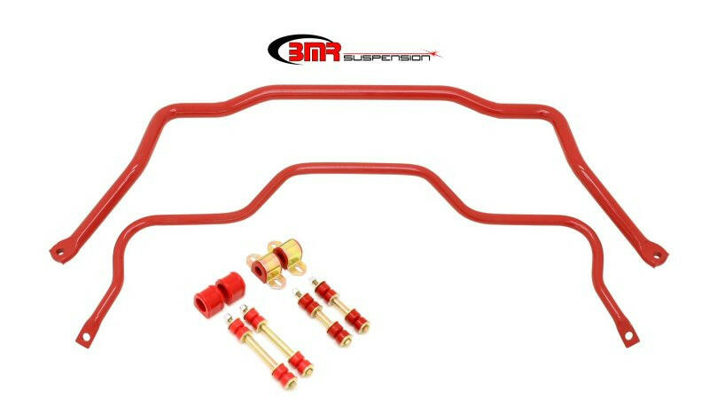 BMR 82-82 3rd Gen F-Body Front & Rear Sway Bar Kit w/ Bushings - Red Sway Bars BMR Suspension