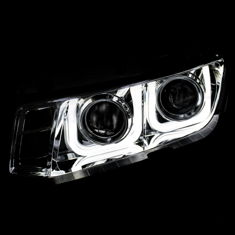 ANZO 2014-2015 Chevrolet Camaro Projector Headlights w/ U-Bar Chrome Headlights ANZO