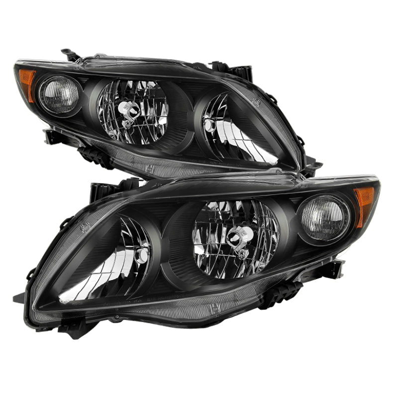 xTune Toyota Corolla 2009-2010 OEM Style Headlights - Black HD-JH-TCO09-AM-BK Headlights SPYDER