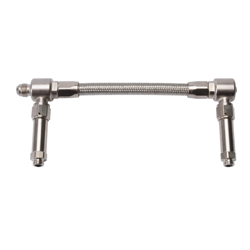 Russell Performance -8 AN to -8 AN ProFlex Demon Carb Dual Inlet Carb Kit (Endura) Carburetor Fuel Inlet Kits Russell