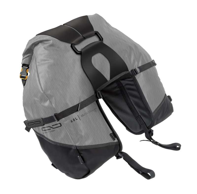 Giant Loop Great Basin Saddlebag 68L - Gray Bags - Saddlebags Giant Loop