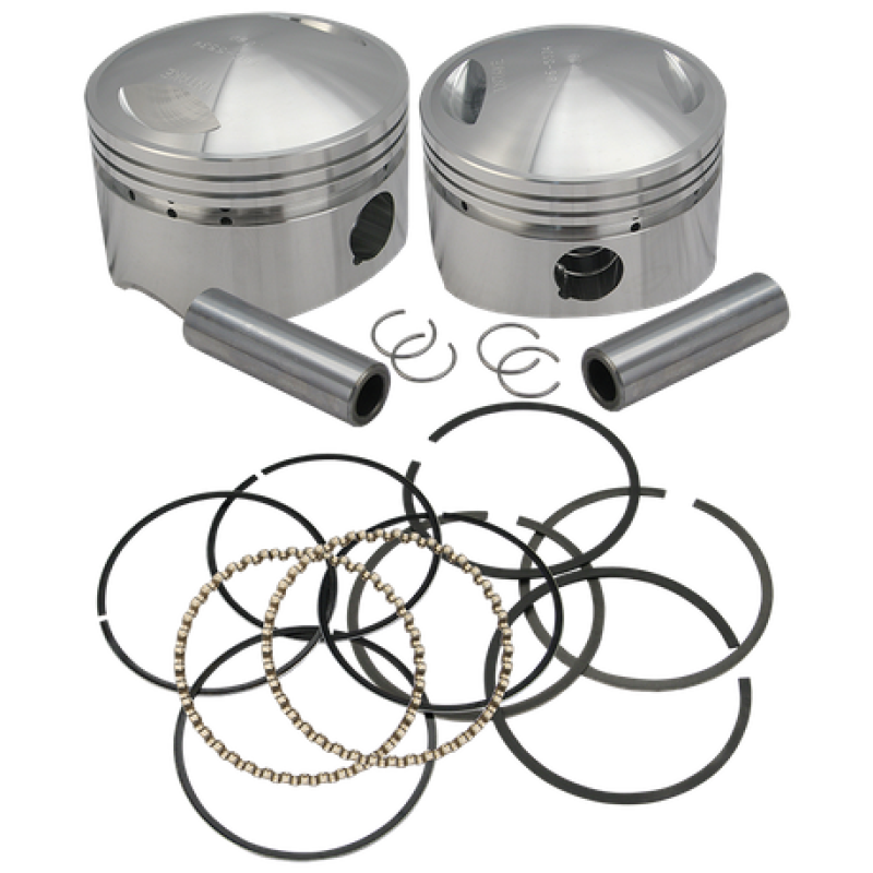 S&S Cycle 36-84 BT Forged 3 5/8in Bore Piston - .030in Piston Sets - Powersports S&S Cycle