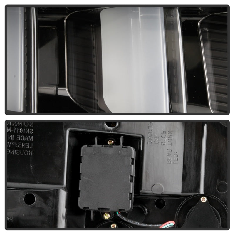 Spyder 10-12 Ford Mustang - Light Bar Seq. Turn Signal LED Tail Lights - Black - ALT-YD-FM10-LED-BK Tail Lights SPYDER