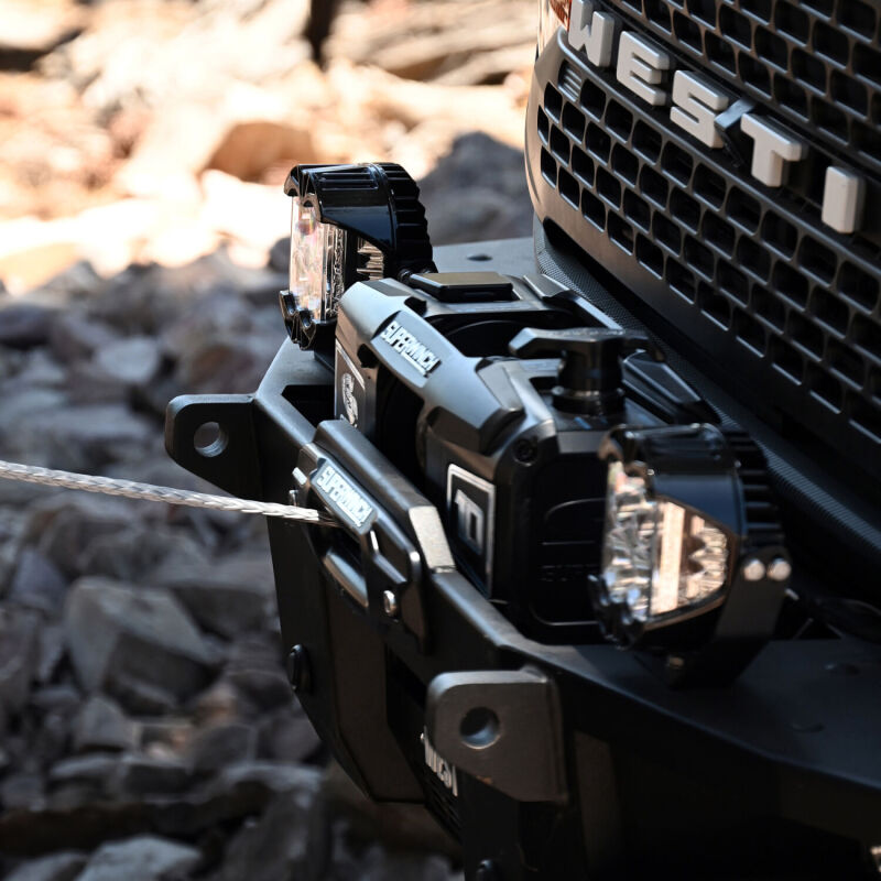 Superwinch 10000 LBS 12V DC 3/8in x 54ft Synthetic Rope Scorpion 10000SR Winch - Black Powdercoat Winches Superwinch