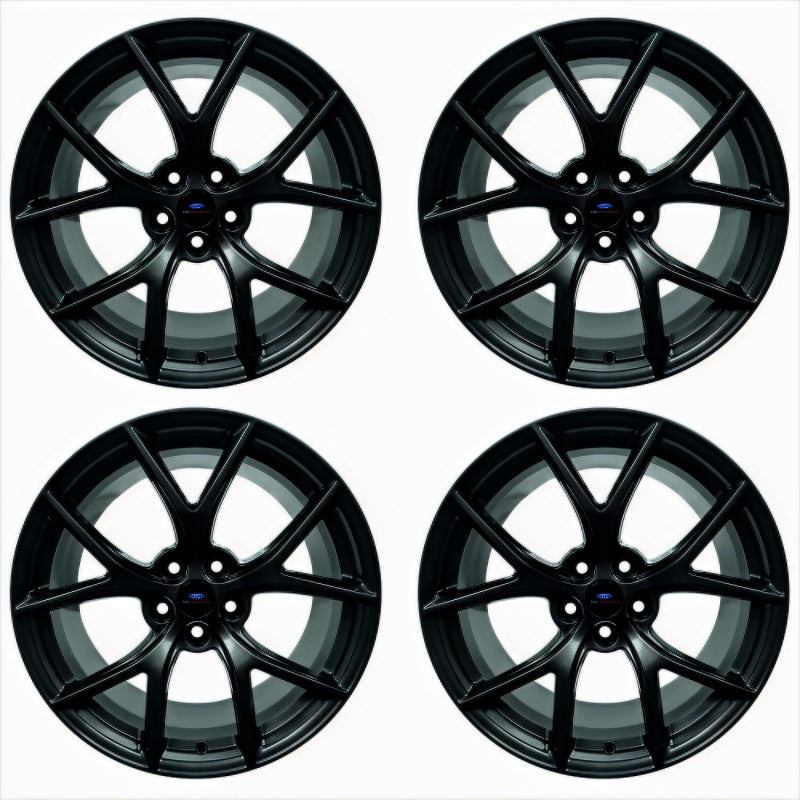 Ford Racing 15-20 Mustang19x9.5in & 19x10in Wheel Kit w/TPMS - Matte Black Wheels - Cast Ford Racing