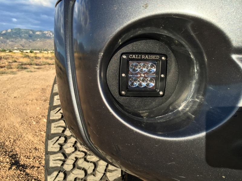 Cali Raised 2005-2011 Toyota Tacoma Led Fog Light Pod Rep Brackets Kit - Brackets W/ Amber Pods Light Bars & Cubes Cali Raised LED