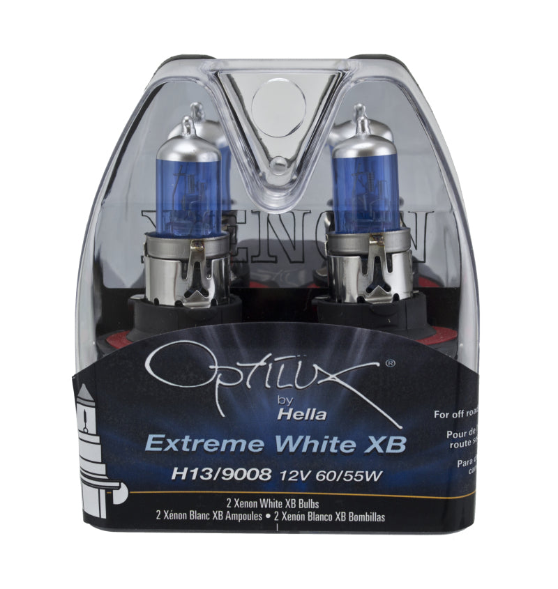 Hella Optilux H13/9008 12V 60/55W XB Xenon White Bulbs (Pair) Bulbs Hella