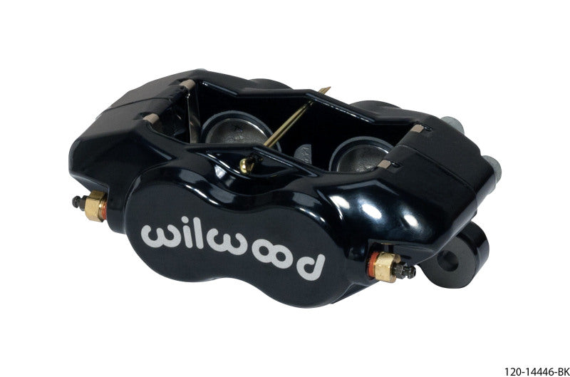Wilwood Caliper-Forged Dynalite w/Dust Seal-Black 1.38in Pistons .81in Disc Brake Calipers - Perf Wilwood