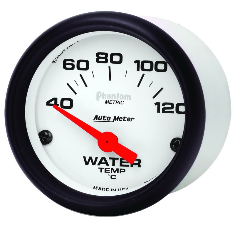 Autometer Phantom 52mm 40-120 Deg C Electronic Water Temp Gauge Gauges AutoMeter