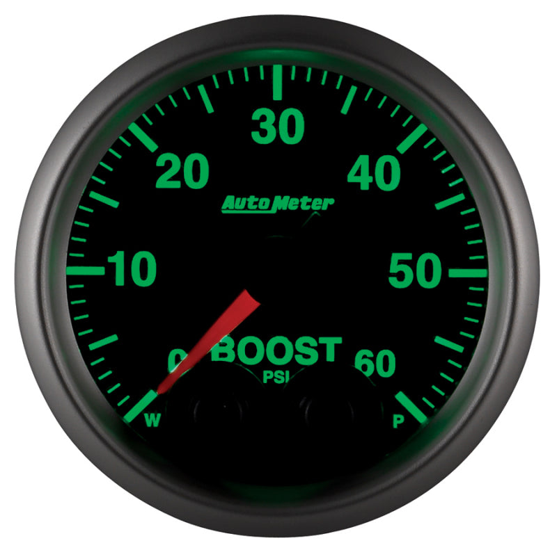 Autometer Elite 52mm 0-60 PSI Boost Peak & Warn w/ Electronic Control Gauge Gauges AutoMeter