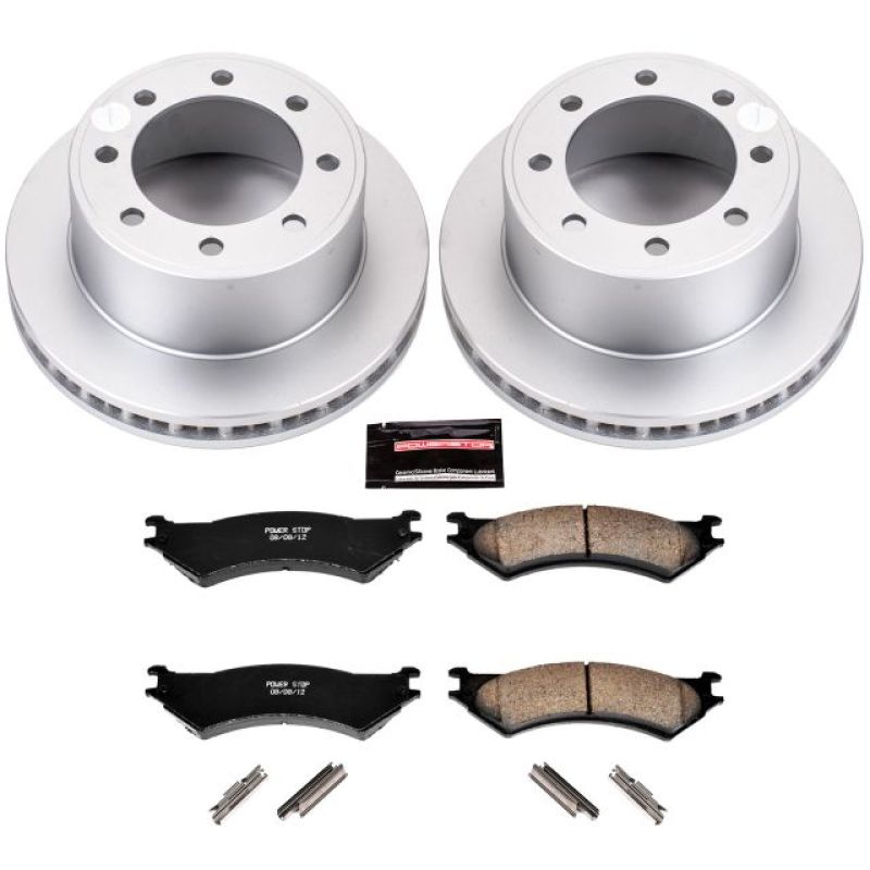 Power Stop 2007 Ford E-150 Rear Z17 Evolution Geomet Coated Brake Kit Brake Kits - Performance Blank PowerStop