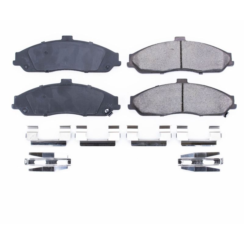 Power Stop 04-09 Cadillac XLR Front Z17 Evolution Ceramic Brake Pads w/Hardware Brake Pads - OE PowerStop