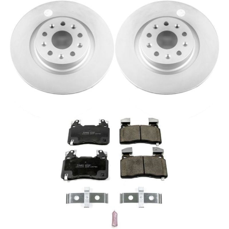 Power Stop 16-18 Cadillac CT6 Front Z17 Evolution Geomet Coated Brake Kit Brake Kits - Performance Blank PowerStop
